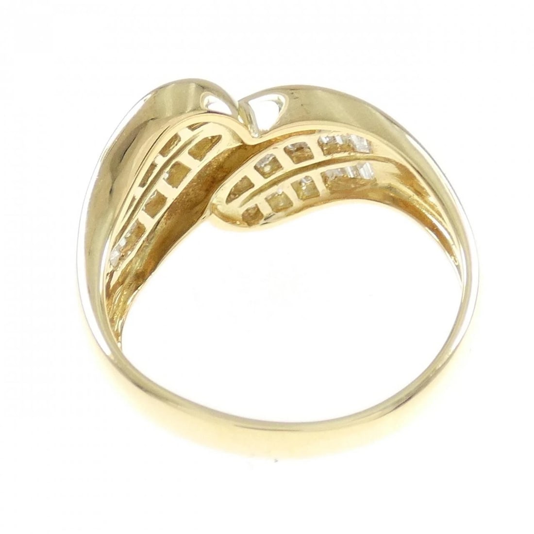 K18YG DIAMOND RING - 3