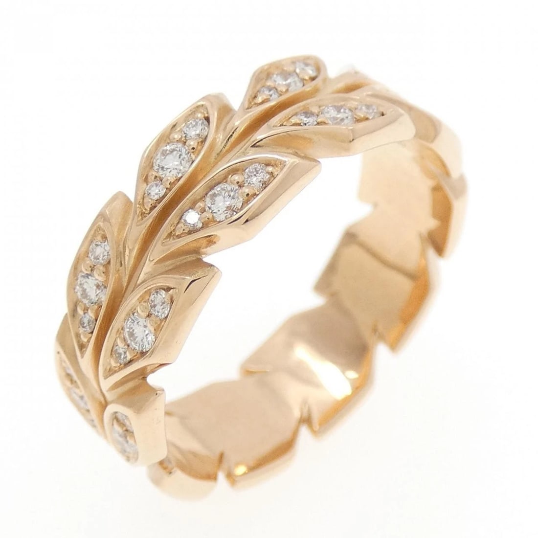 TIFFANY & CO. VICTORIA VINE RING: TIFFANY & Co. Victoria Vine Ring Brand: TIFFANY&Co. Type: Ring Material: 750 Pink Gold, Main Stone/Creation Natural Color: Pink Gold Size: US 7.25 Accessories: None Accessories Notice: When