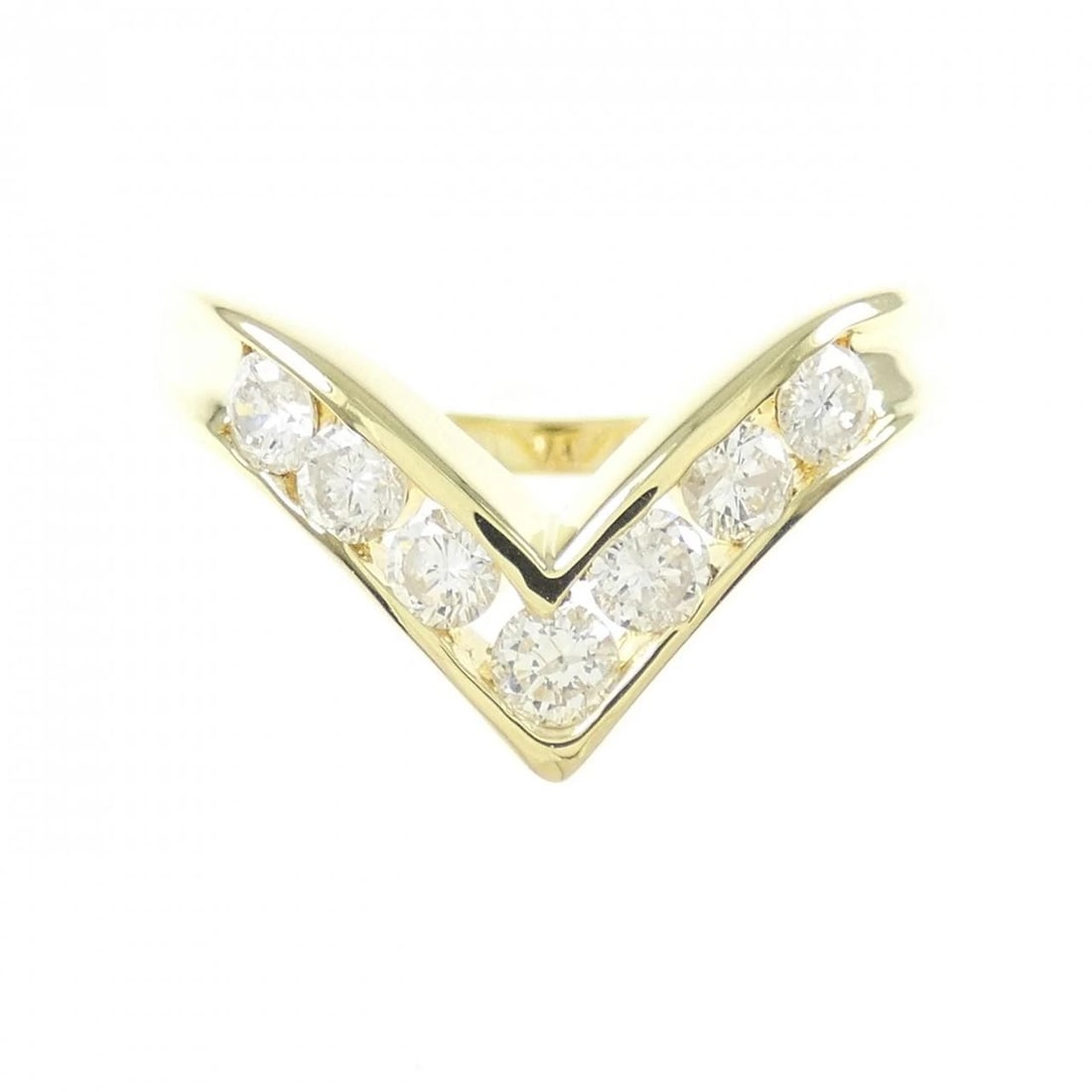 K18YG DIAMOND RING - 2