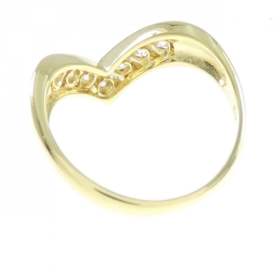 K18YG DIAMOND RING - 3