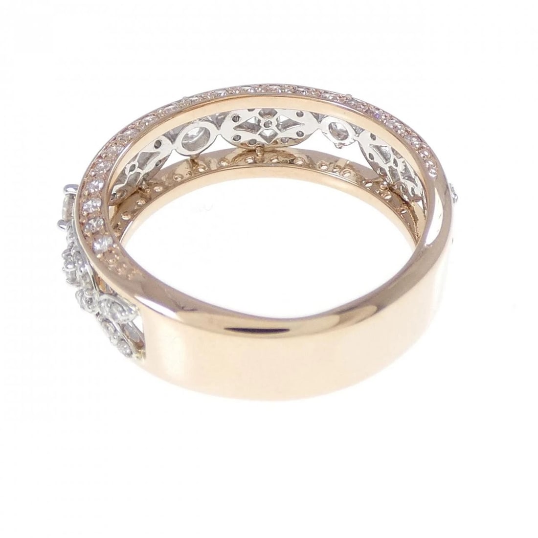 K18PG PT950 DIAMOND RING - 3