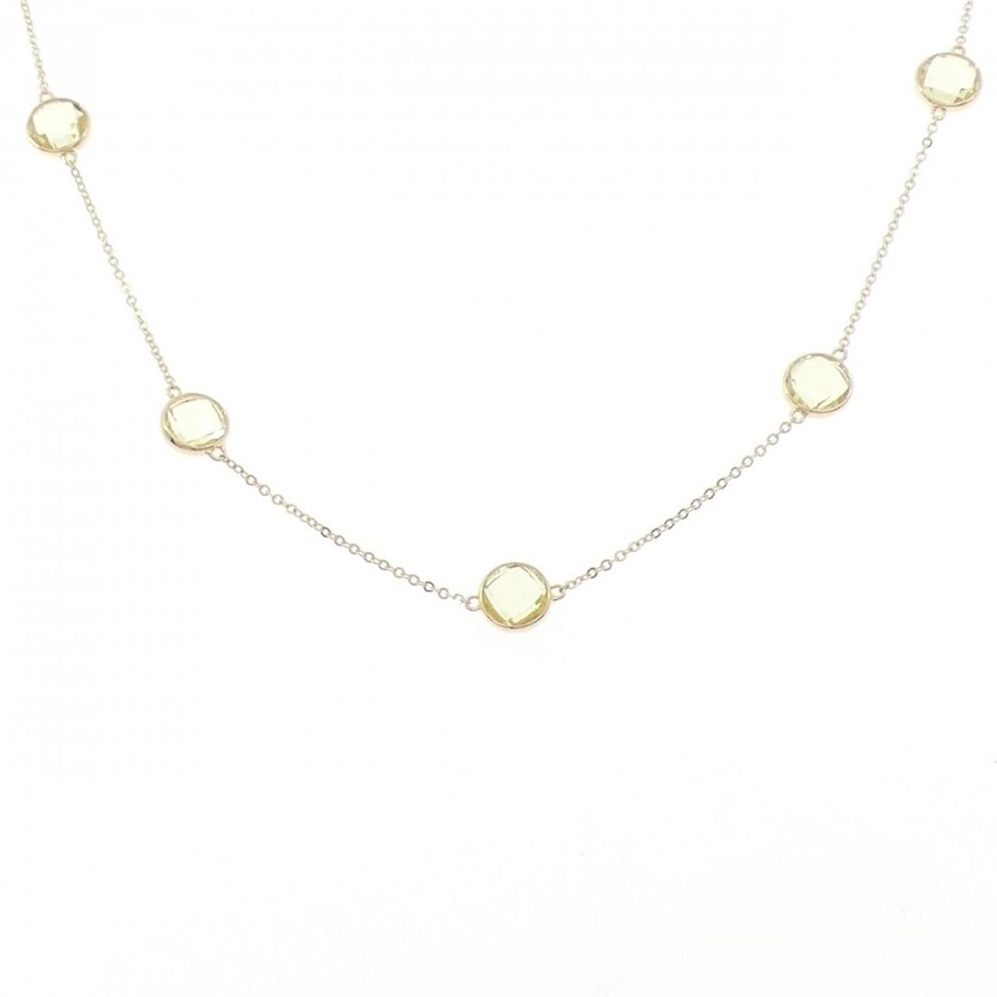 PONTE VECCHIO QUARTZ NECKLACE: Ponte Vecchio Quartz Necklace Brand: Ponte Vecchio Type: Necklace Material: K18 Yellow Gold, Main Stone/Creation Quartz Color: Yellow Gold Size: ActualSize Max W: 6.5mm Chain Max. W: