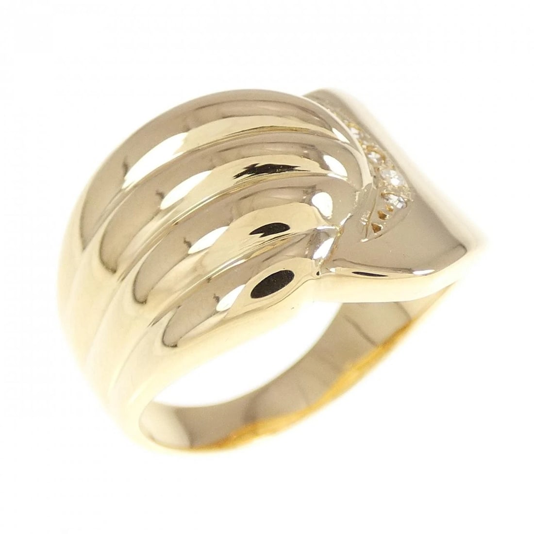 K18YG DIAMOND RING: K18YG Diamond Ring Brand: Unbranded Type: Ring Material: K18 Yellow Gold, Main Stone/Creation Natural Color: Yellow Gold Size: 6 ( US size) Accessories: None Accessories Notice: When