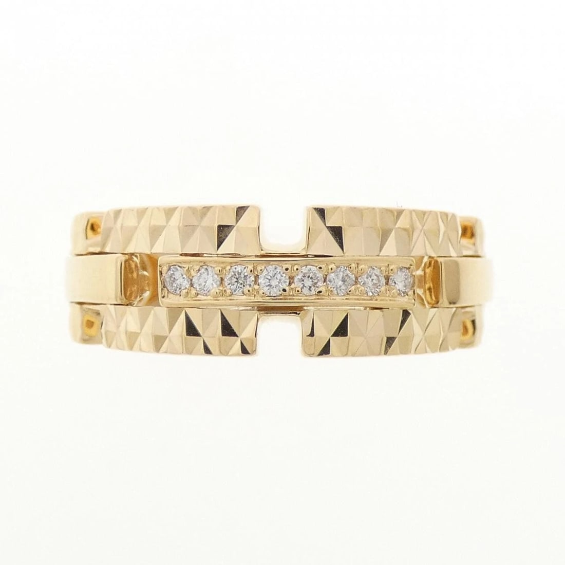 K18YG DIAMOND RING - 2