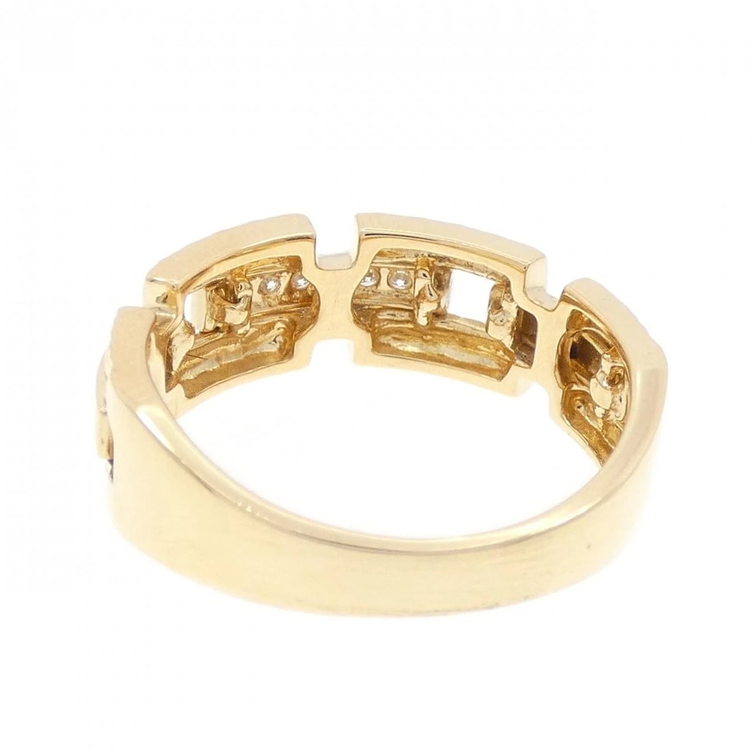 K18YG DIAMOND RING - 3