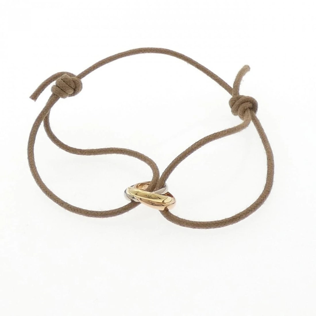 CARTIER TRINITY CODE BRACELET BRACELET: Cartier Trinity Code Bracelet Bracelet Brand: Cartier Type: Bracelet Material: 750 Yellow Gold 750 White Gold 750 Pink Gold, Color: Yellow Gold White Gold Pink Gold Size: ActualSize Max W: