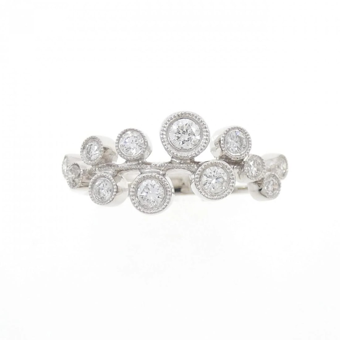 K18WG DIAMOND RING - 2