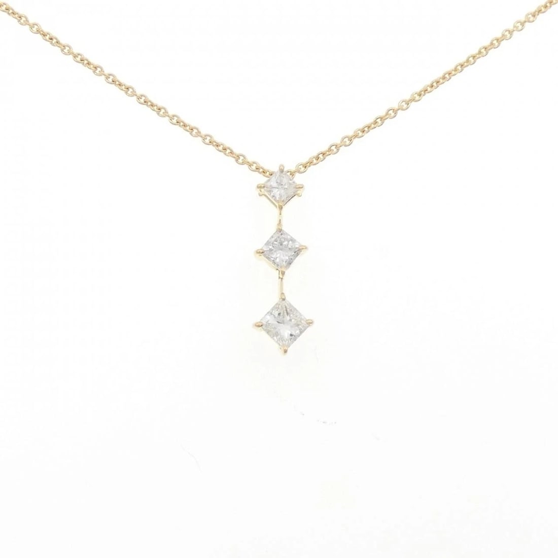 MIKIMOTO DIAMOND NECKLACE: MIKIMOTO Diamond Necklace Brand: MIKIMOTO Type: Necklace Material: K18 Yellow Gold, Main Stone/Creation Natural Color: Yellow Gold Size: ActualSize Pendant top H x W: 20.8mmx6.3mm Chain Max. W: 0.