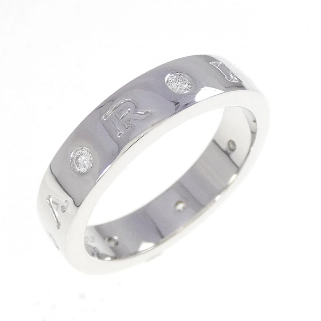 BVLGARI RING: Bvlgari Ring Brand: BVLGARI Type: Ring Material: 750 White Gold, Main Stone/Creation Natural Color: White Gold Size: 9.5-10 US US Accessories: None Accessories Notice: When purchasing