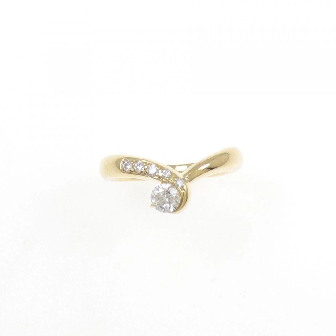 K18YG DIAMOND RING - 2