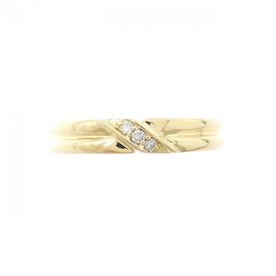 K18YG DIAMOND RING - 2