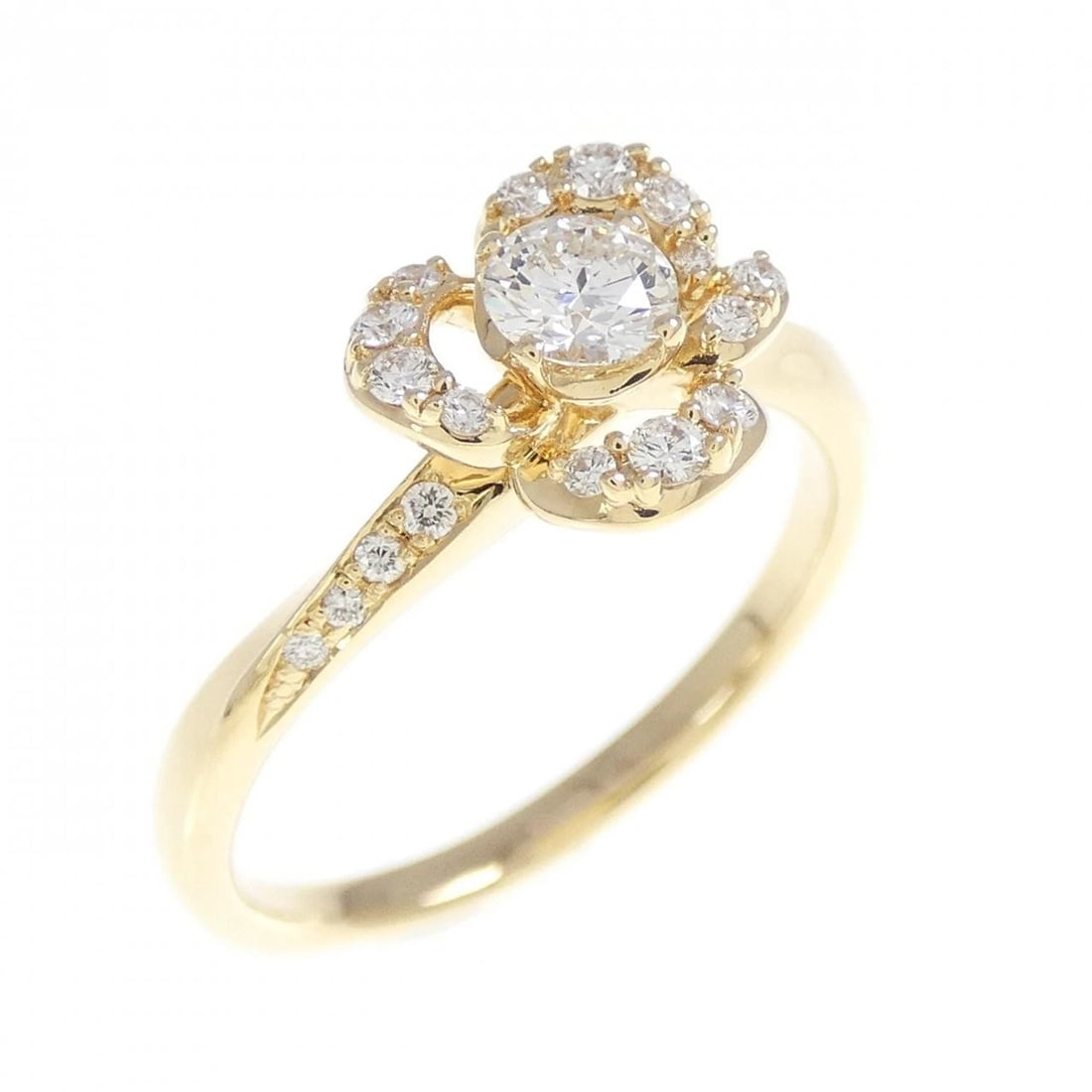 VENDOME DIAMOND RING: VENDOME Diamond Ring Brand: VENDOME Type: Ring Material: K18 Yellow Gold, Main Stone/Creation Natural Color: Yellow Gold Size: 6 (US size) Accessories: None Accessories Notice: When purcha