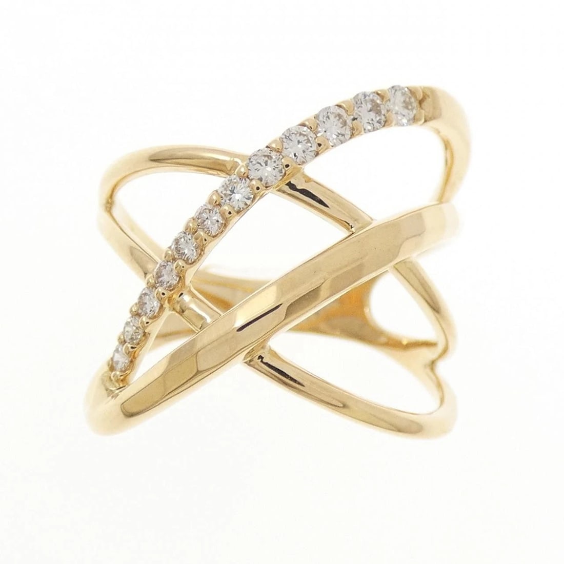 K18YG DIAMOND RING - 2