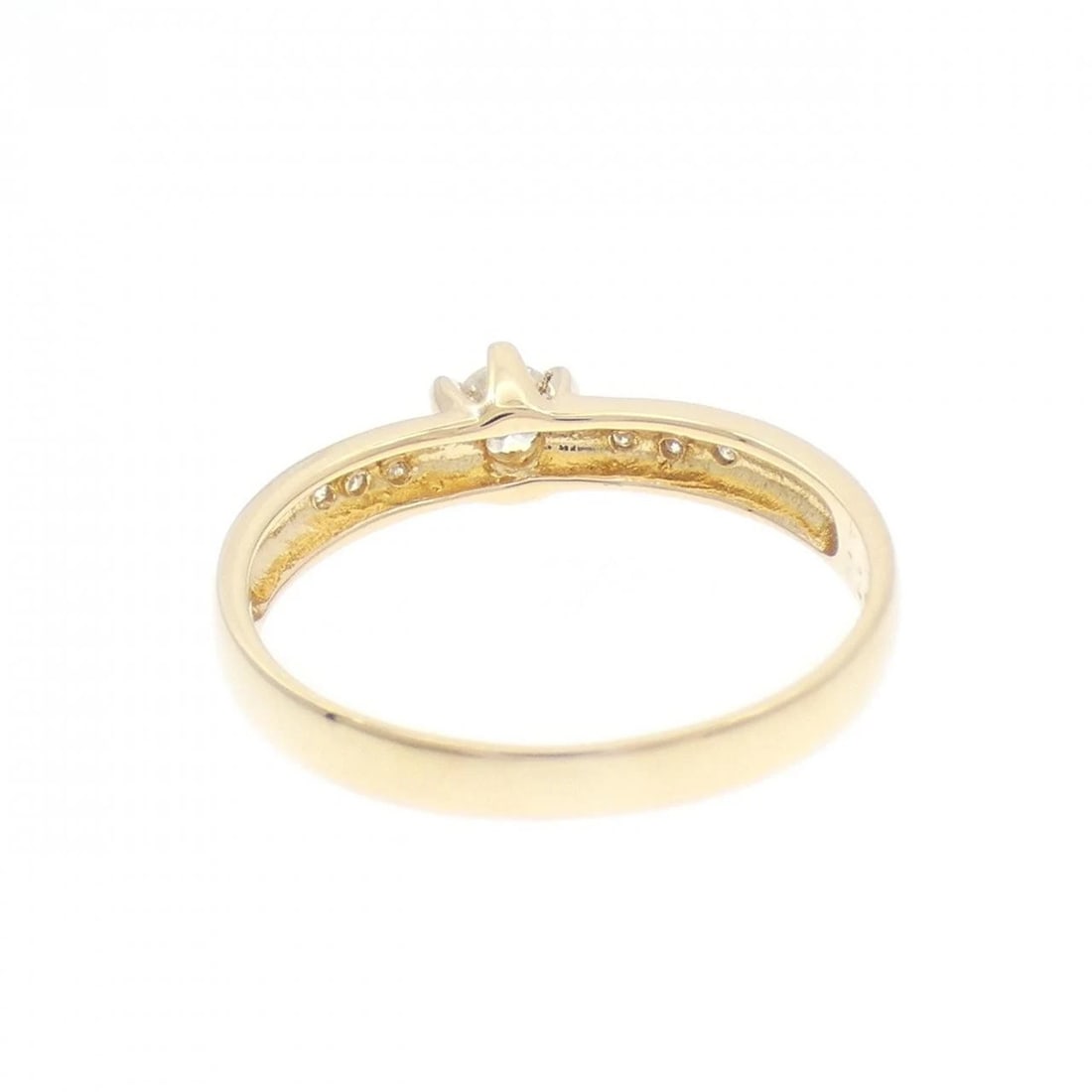 K18YG DIAMOND RING: K18YG Diamond Ring Brand: Unbranded Type: Ring Material: K18 Yellow Gold, Main Stone/Creation Natural Color: Yellow Gold Size: 6.5 ( US size) Accessories: None Accessories Notice: When pur