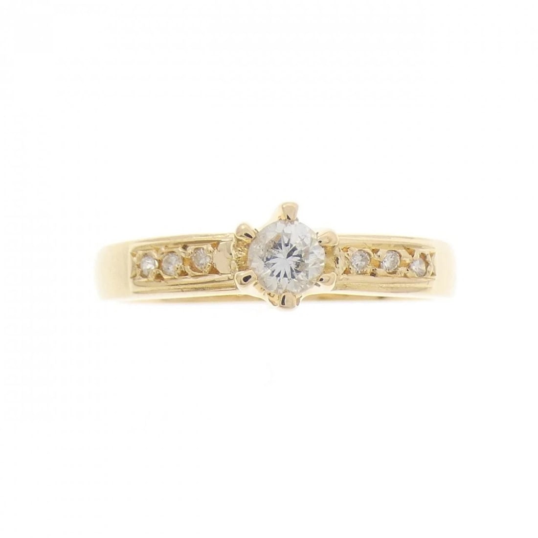 K18YG DIAMOND RING - 2