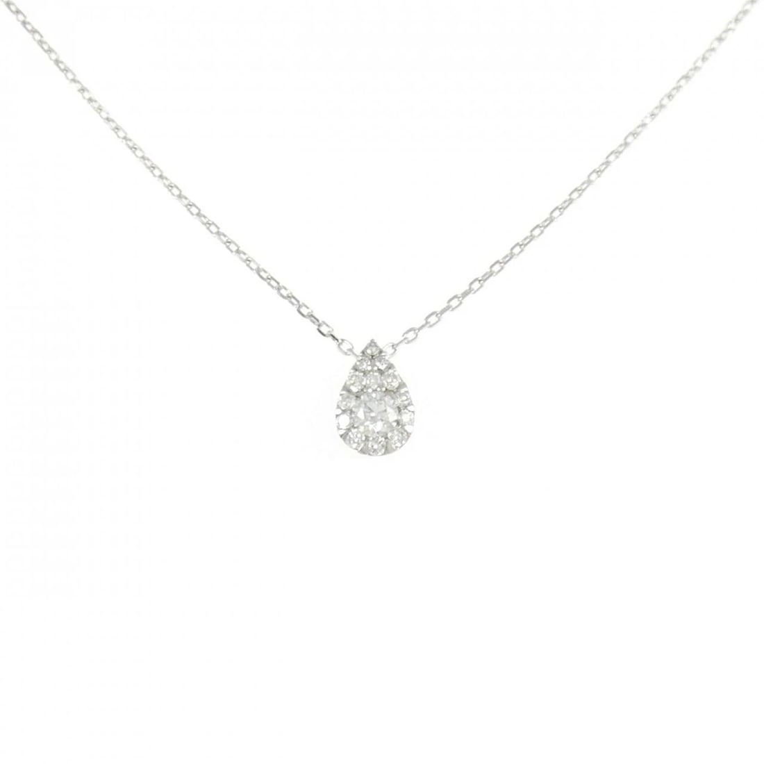 VENDOME DROP OF GARLAND NECKLACE: VENDOME Drop of Garland Necklace Brand: VENDOME Type: Necklace Material: Platinum 950 Platinum 850, Main Stone/Creation Natural Color: White Size: 44cmActualSize Pendant top H x W: 7.2mmx4.8mm