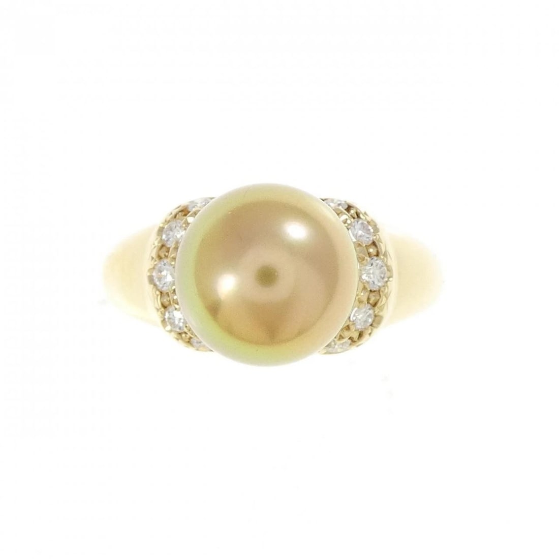 TASAKI SOUTH SEA PEARL RING: TASAKI South Sea Pearl Ring Brand: TASAKI Type: Ring Material: K18 Yellow Gold, Main Stone/Creation Main Stone South Sea PearlSide Stone Diamond Color: yellow gold Size: 7 (US size) 