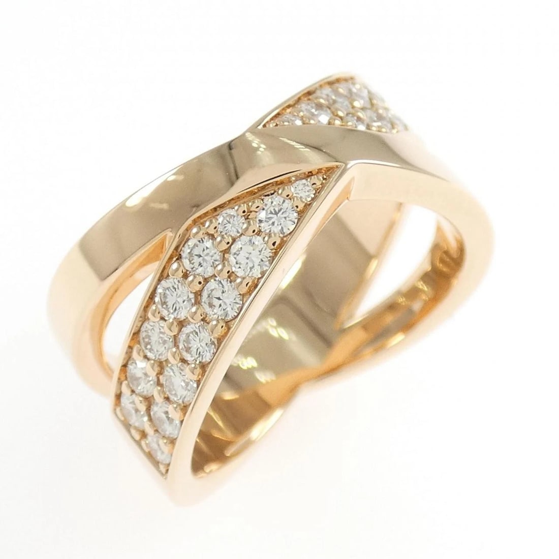 TIFFANY X-WIDE RING: Tiffany X-Wide Ring Brand: Tiffany Type: Ring Material: 750 Pink Gold, Main Stone/Creation Natural Color: Pink Gold Size: 6.5 (US size) Accessories: None Accessories Notice: When purchasin