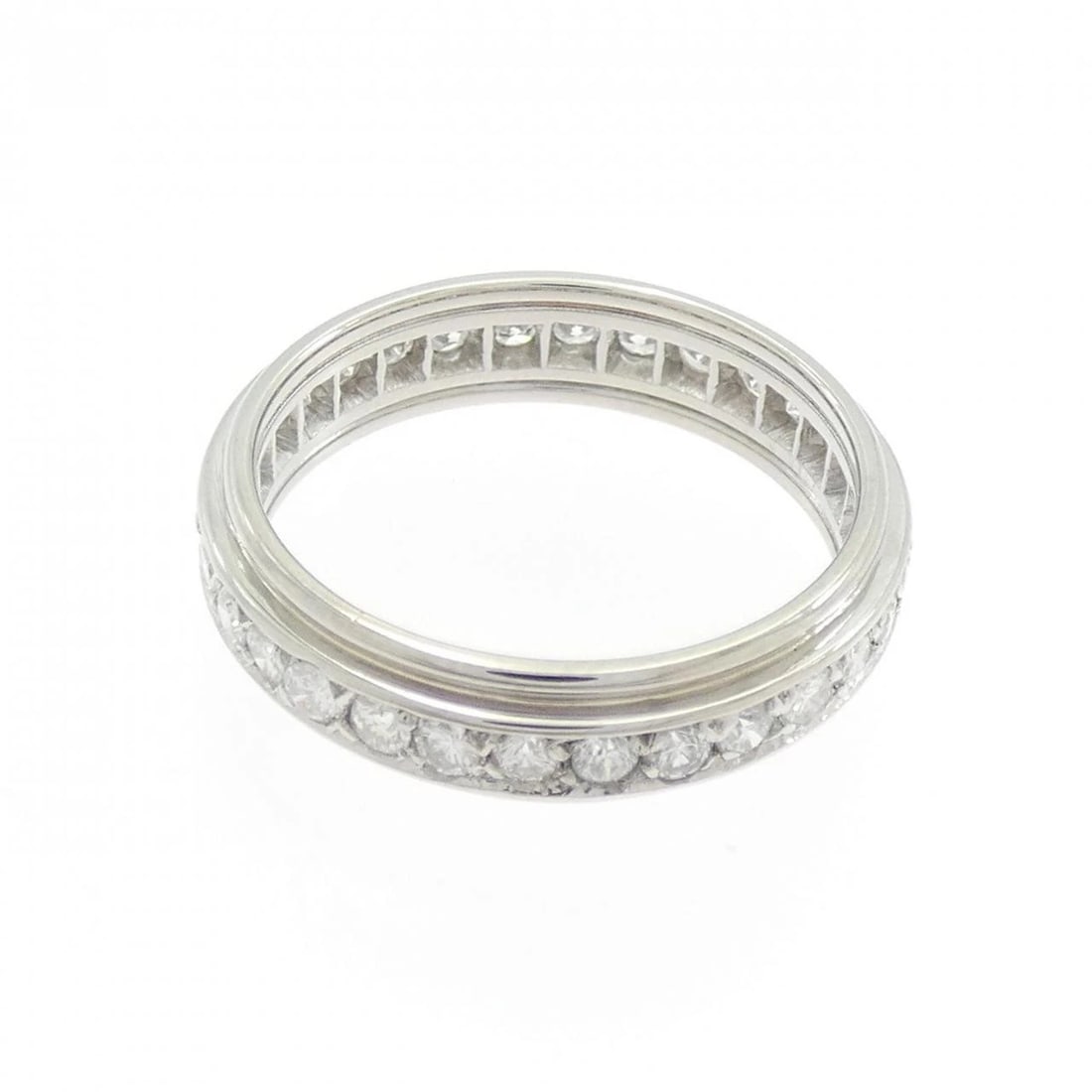 PT900 FULL ETERNITY DIAMOND RING - 2