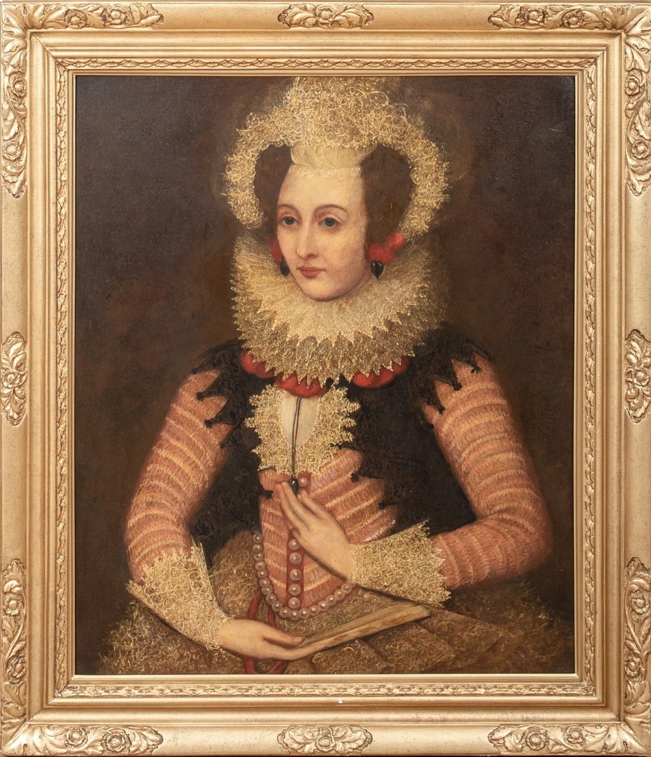 PORTRAIT OF LADY CHANDOS, FRANCES BRYDGES OIL PAINTING (1 of 10)