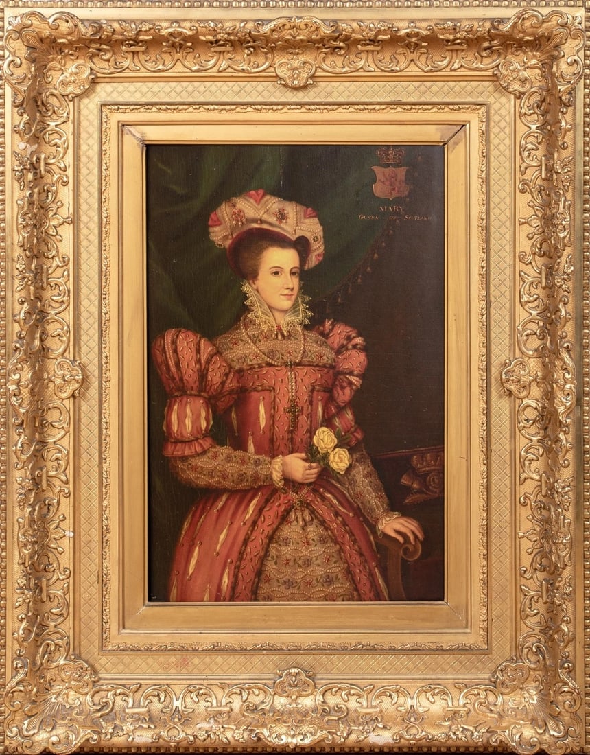 PORTRAIT OF MARY QUEEN OF SCOTS OIL PAINTING (1 of 10)