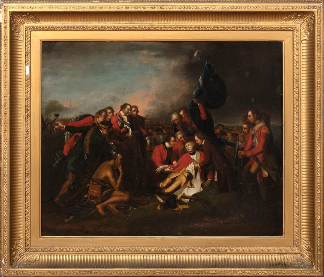 THE DEATH OF GENERAL WOLFE OIL PAINTING (1 of 10)