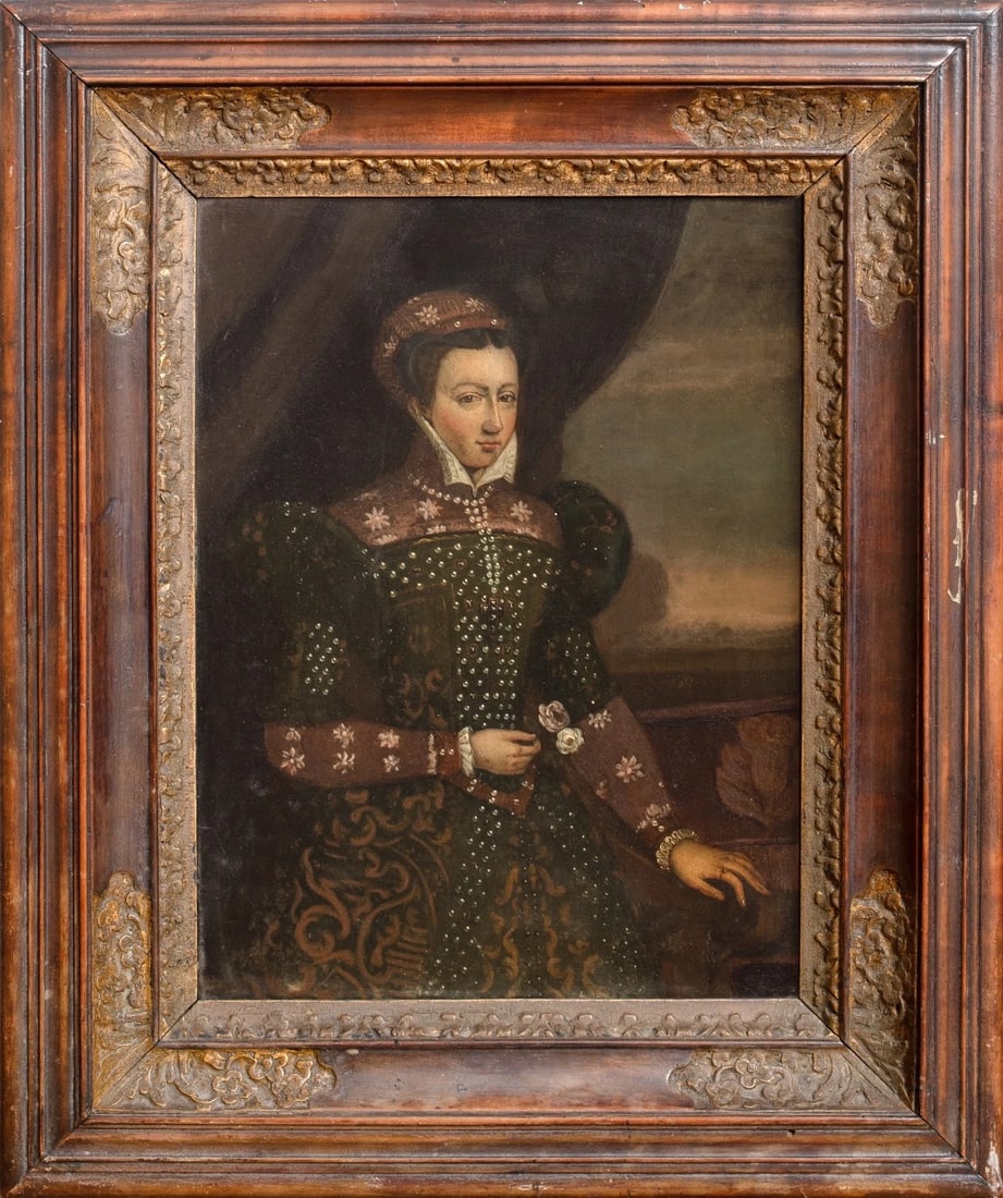 PORTRAIT OF QUEEN MARY OF SCOTS OIL PAINTING (1 of 10)