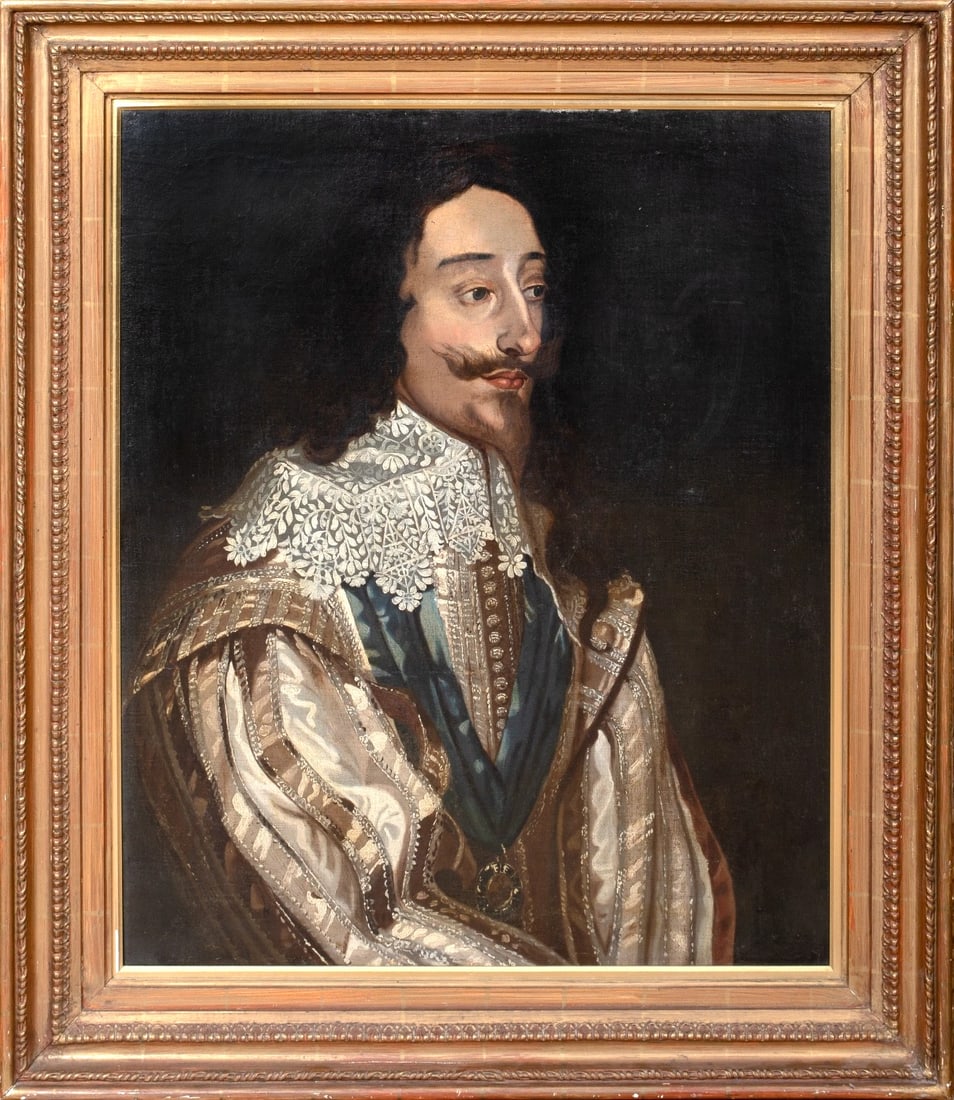 PORTRAIT OF KING CHARLES I OIL PAINTING (1 of 10)