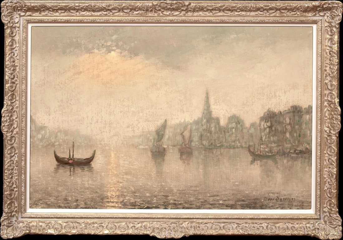 VIEW OF VENICE IN THE MOONLIGHT OIL PAINTING (1 of 9)