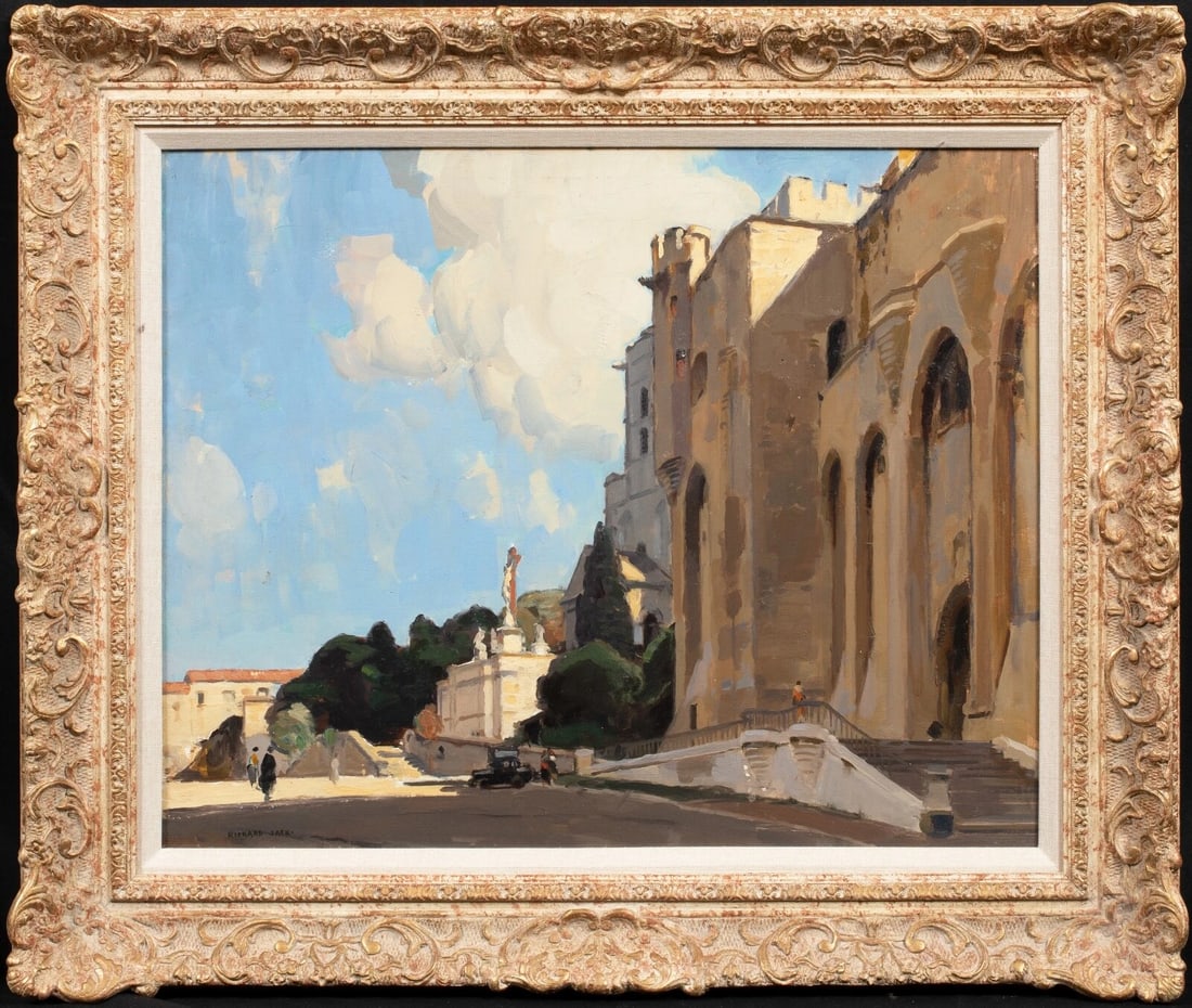 VIEW OF CHAPELLE DE L'ORATOIRE AVIGNON OIL PAINTING (1 of 10)