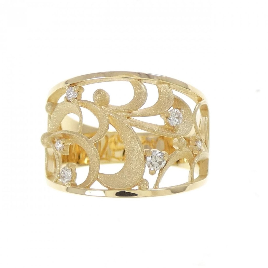 K18YG DIAMOND RING - 2