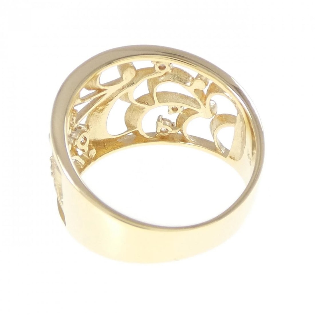 K18YG DIAMOND RING - 3