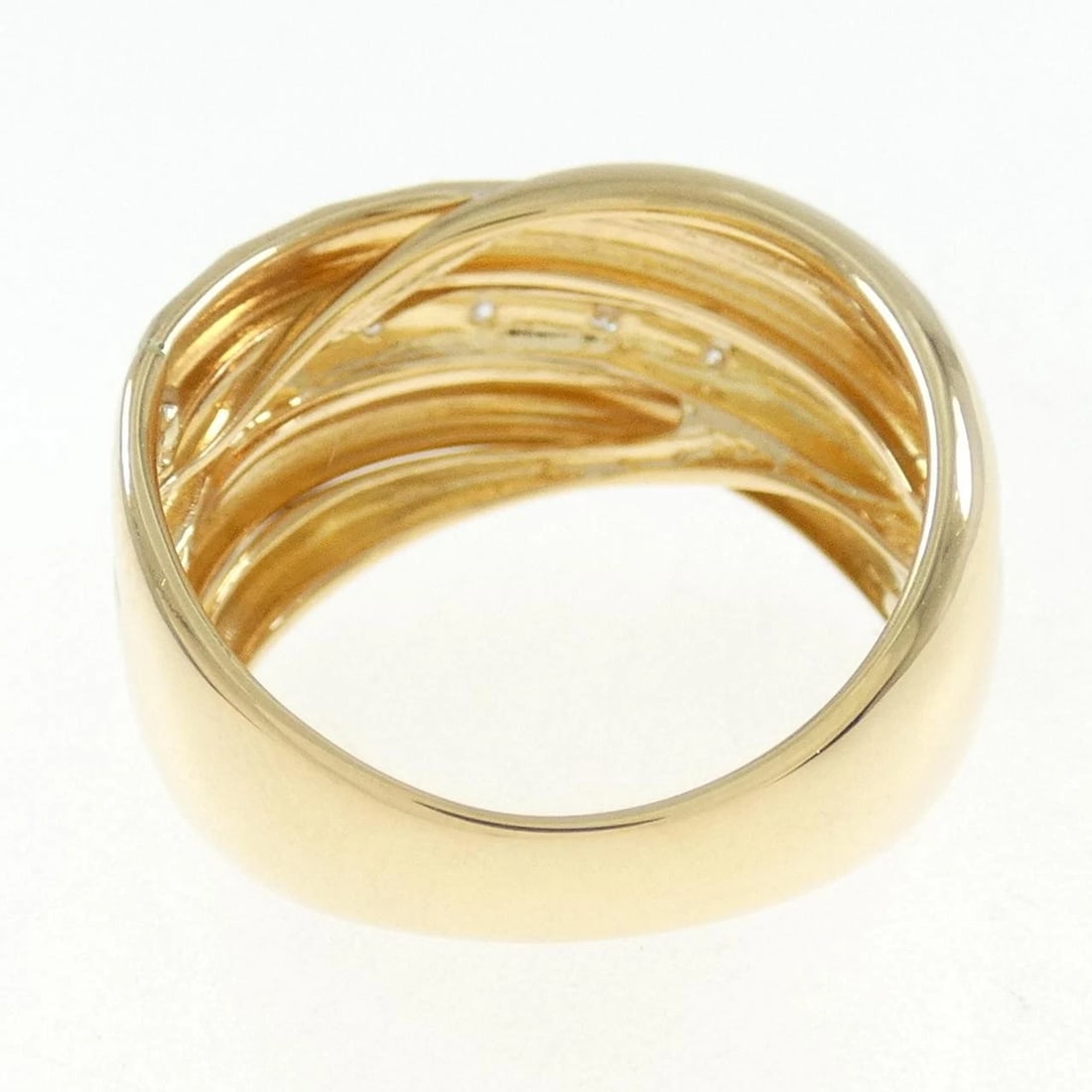 K18YG DIAMOND RING - 3