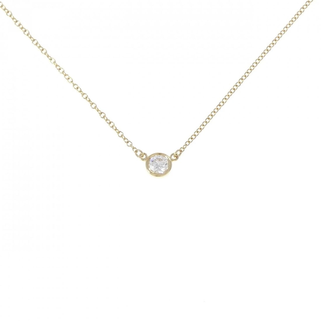 TIFFANY & CO. BY THE YARD NECKLACE: Tiffany & Co. By the Yard Necklace Brand: Tiffany Type: Necklace Material: 750 Yellow Gold, Main Stone/Creation Natural Color: Yellow Gold Size: 41cm,ActualSize Diameter: 4.8mm Chain Max. W: