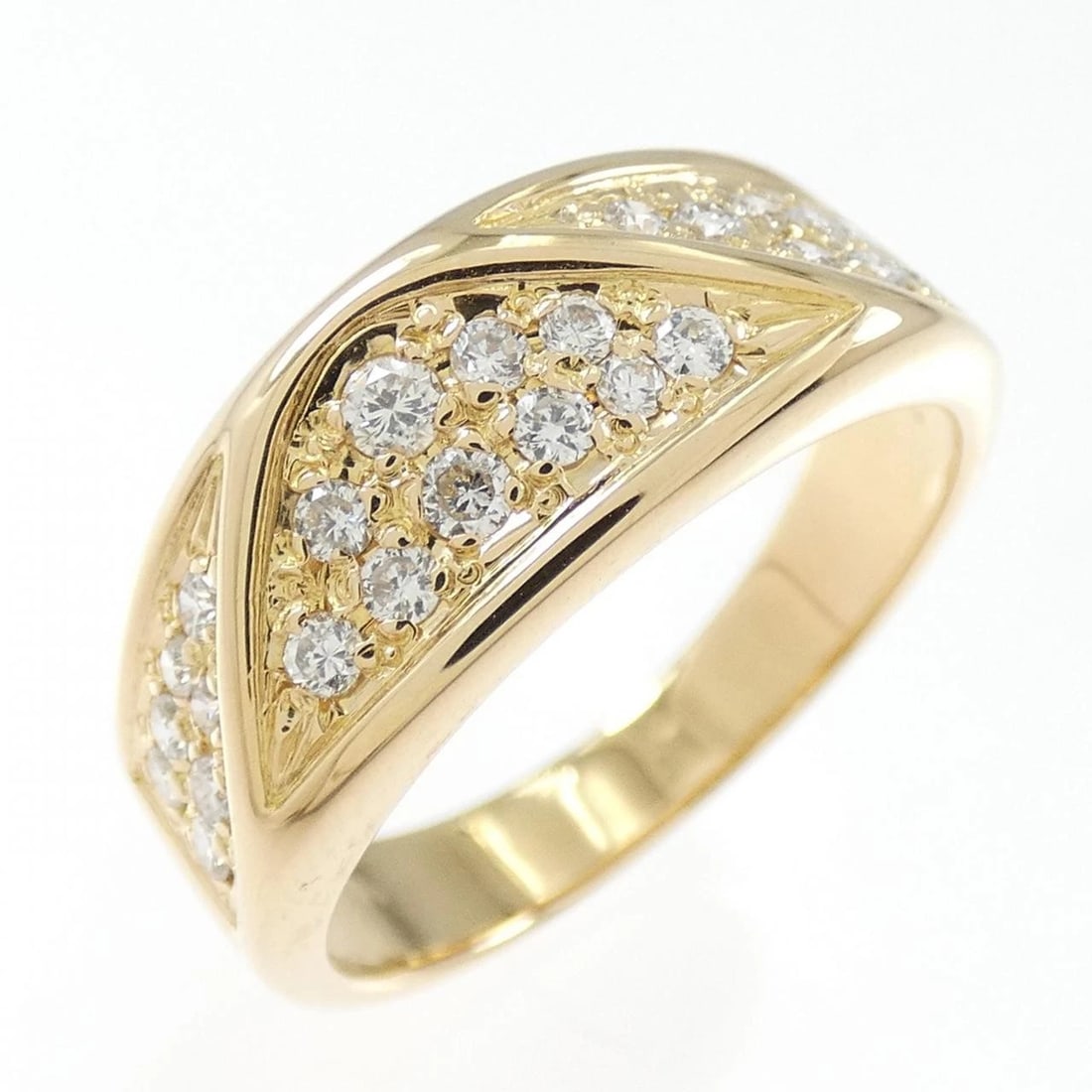 K18YG DIAMOND RING (1 of 3)