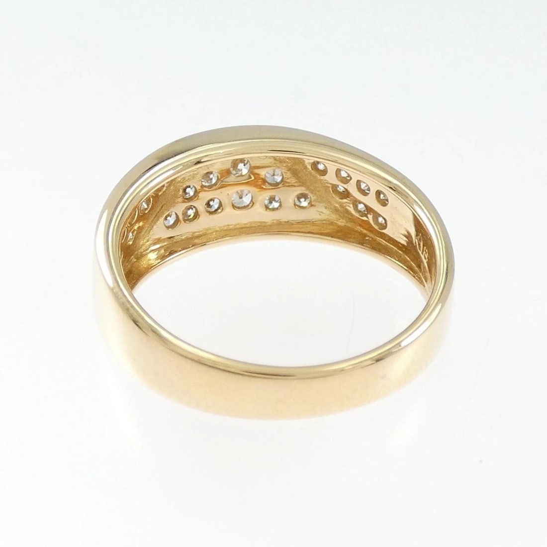 K18YG DIAMOND RING - 3