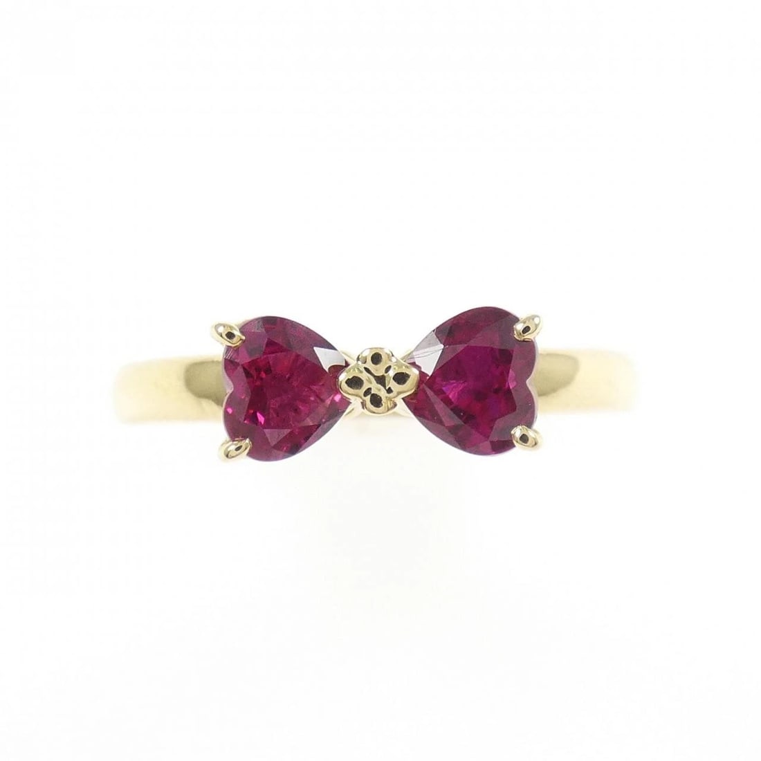 K18YG RIBBON RUBY RING - 2