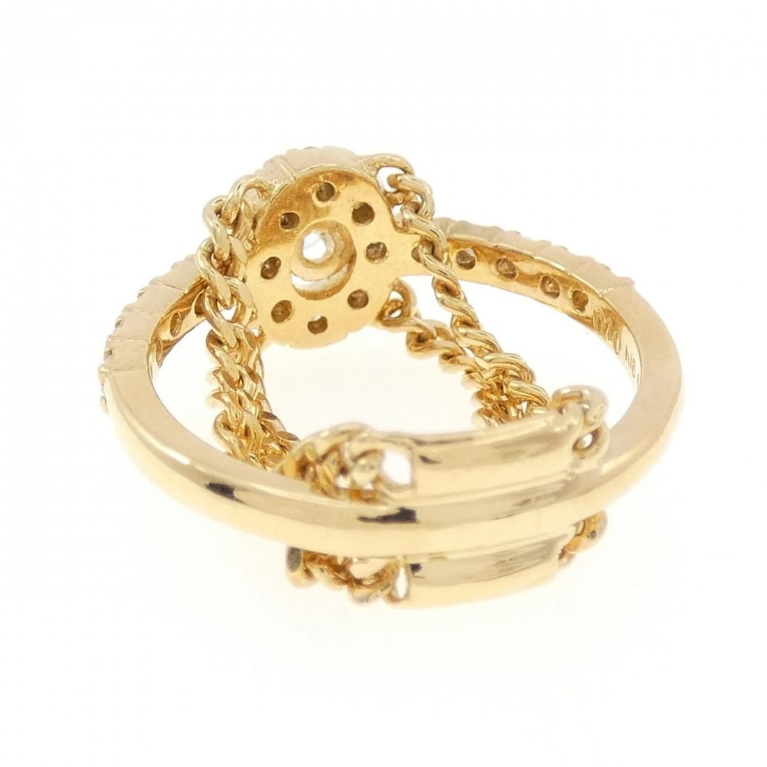 K18YG DIAMOND RING - 2