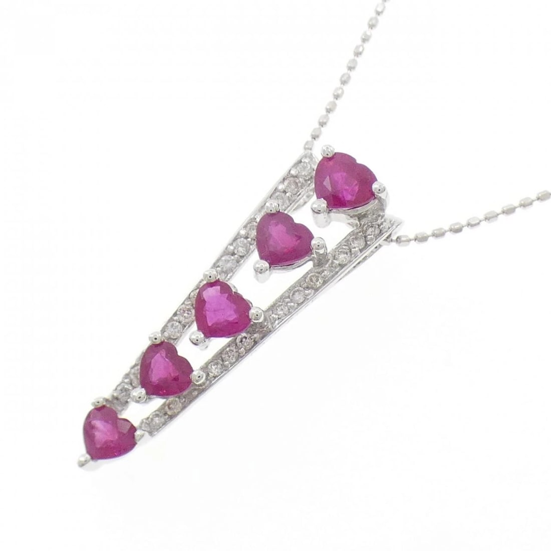K18WG RUBY NECKLACE - 3