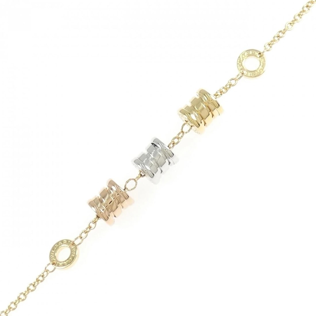 BVLGARI B.ZERO1 ELEMENT BRACELET: BVLGARI B.zero1 Element Bracelet Brand: BVLGARI Type: Bracelet Material: 750 Yellow Gold 750 White Gold 750 Pink Gold, Color: none Size: 18 20cm,ActualSize Max W: 7.0mm Accessories: None A