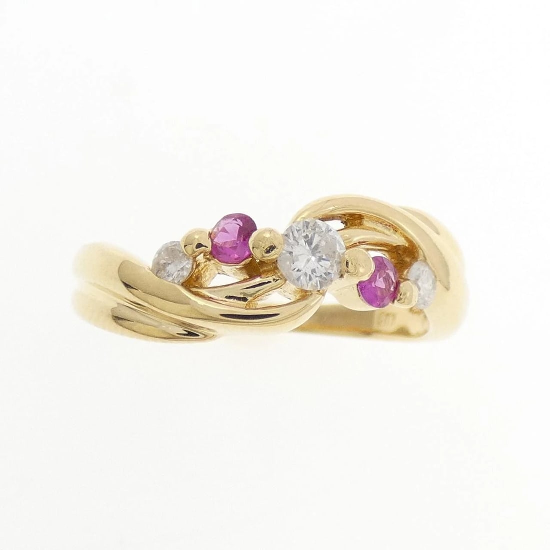 18K YELLOW GOLD RUBY RING - 2