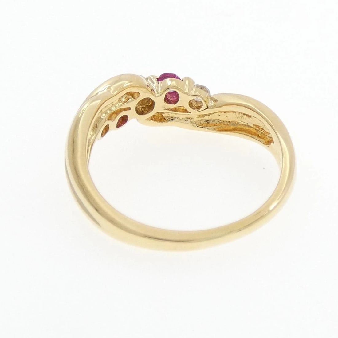 18K YELLOW GOLD RUBY RING - 3