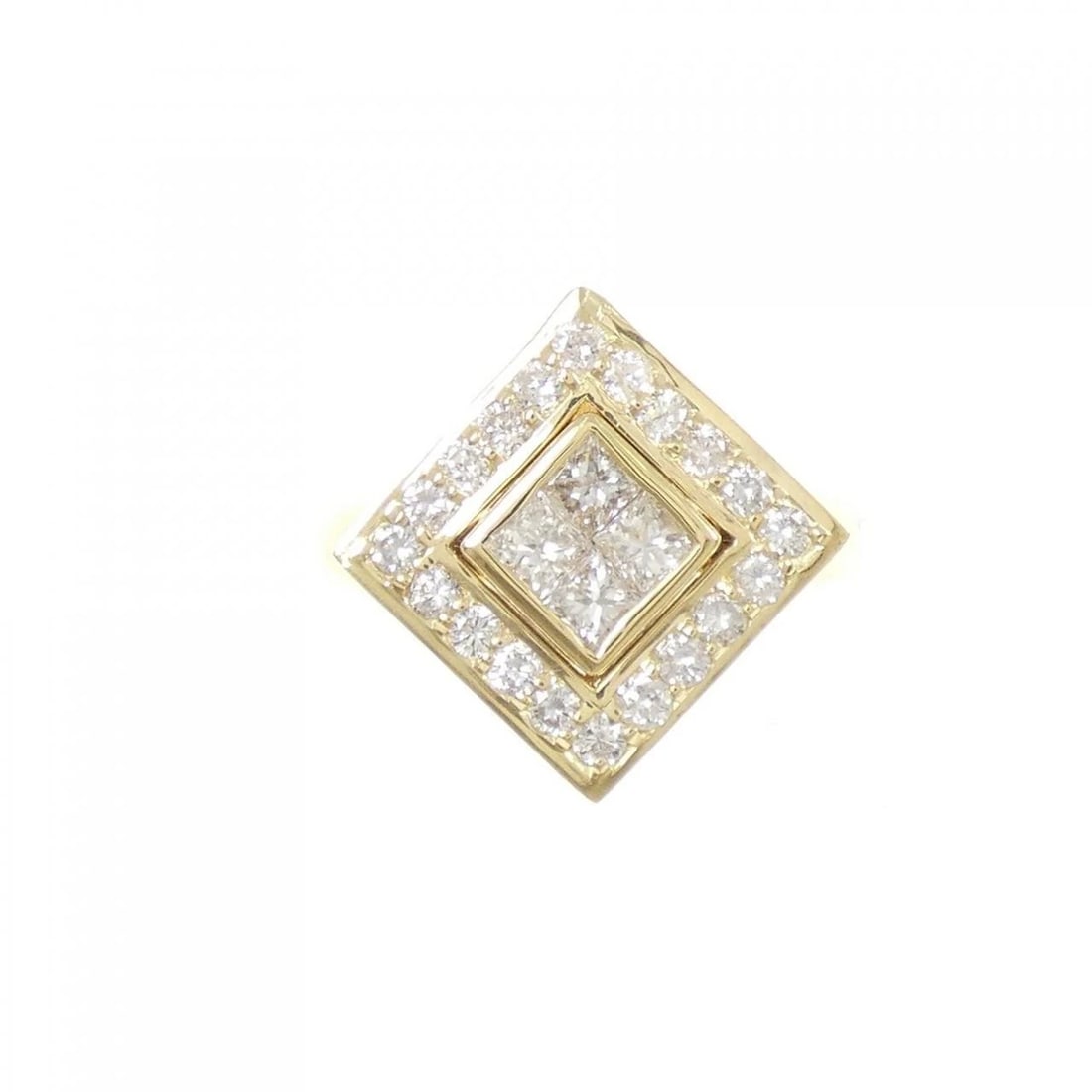 K18YG DIAMOND RING - 2