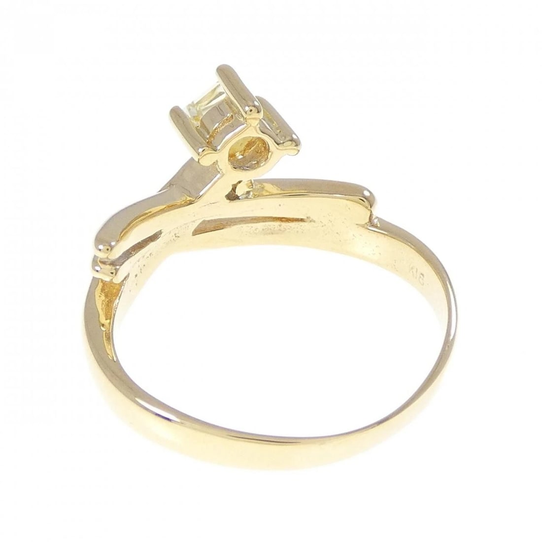 K18YG DIAMOND RING - 3