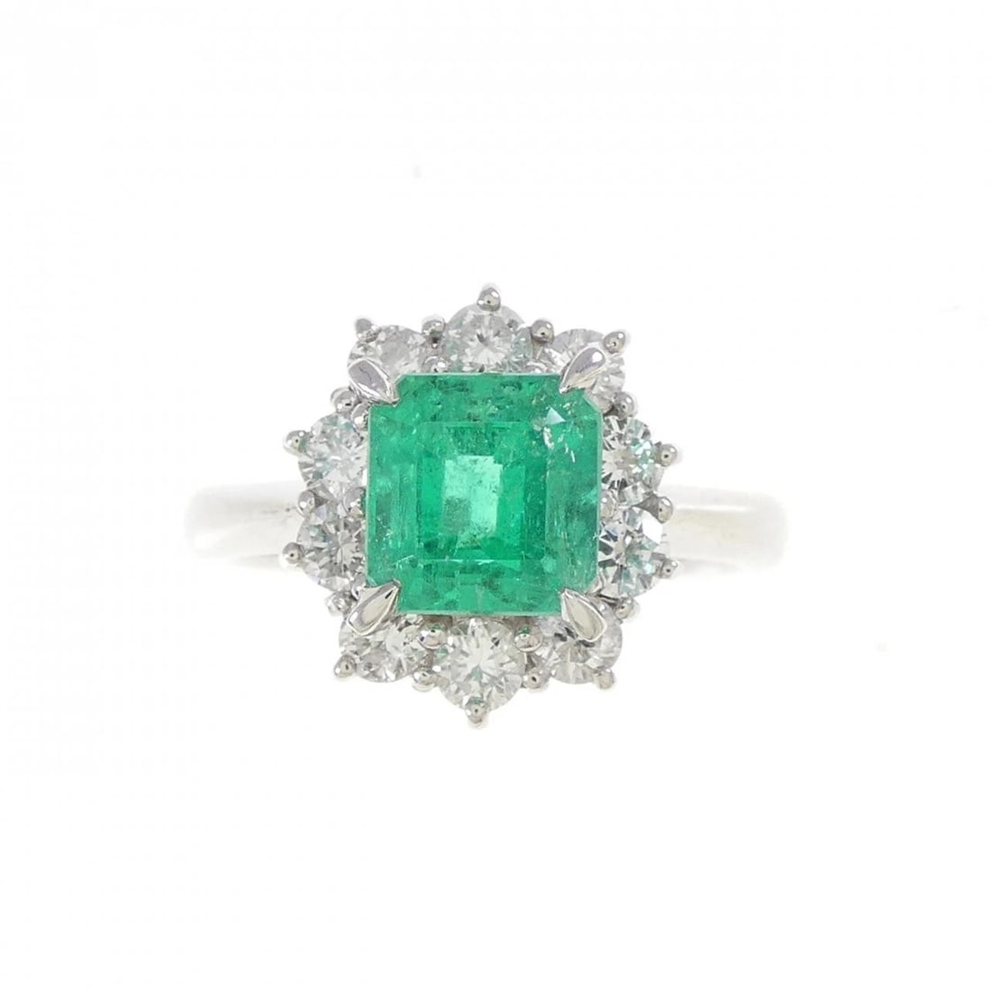 PT900 EMERALD RING - 2