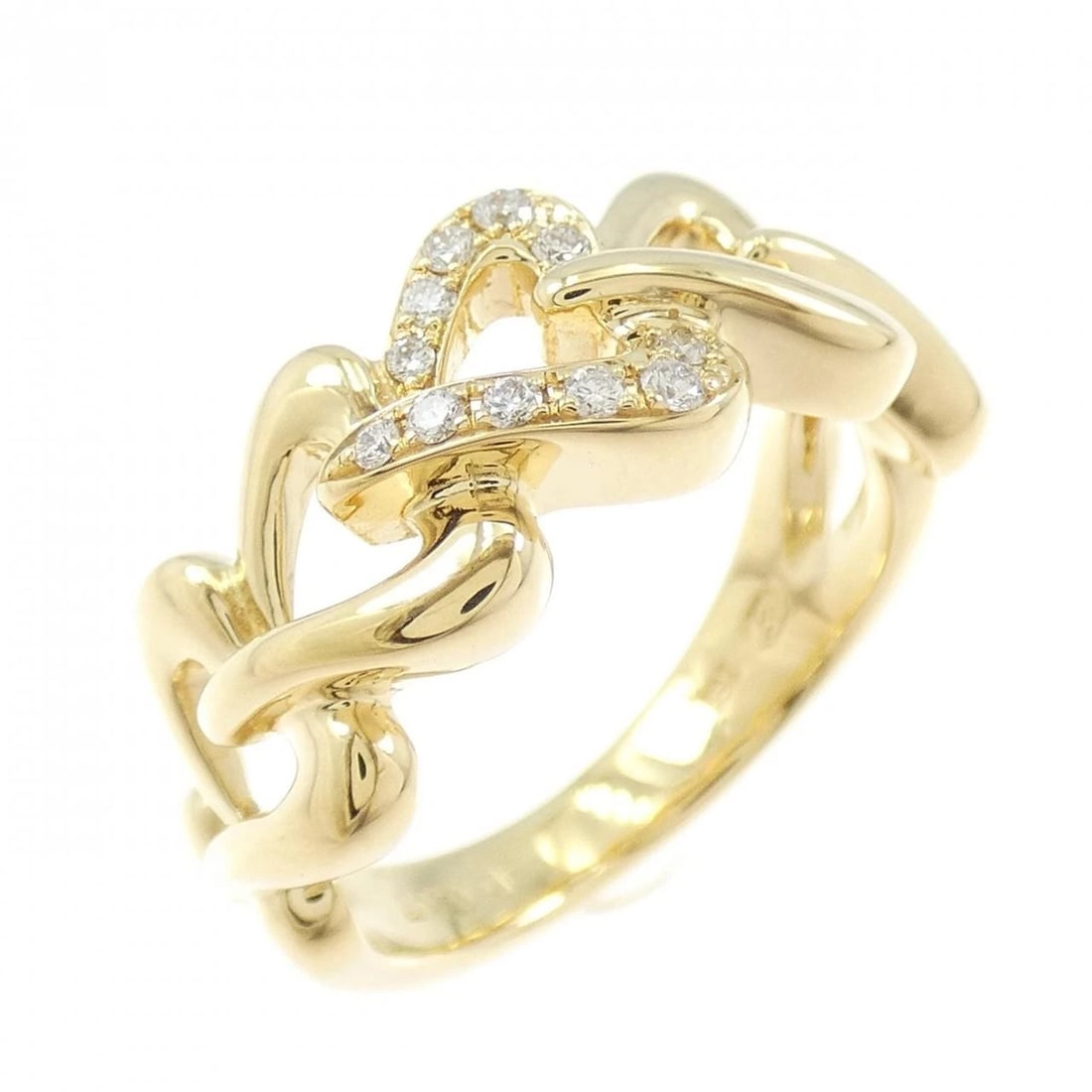 750YG HEART DIAMOND RING: 750YG Heart Diamond Ring Brand: Unbranded Type: Ring Material: 750 Yellow Gold, Main Stone/Creation Natural Color: yellow gold Size: 6.5US Accessories: None Accessories Notice: When
