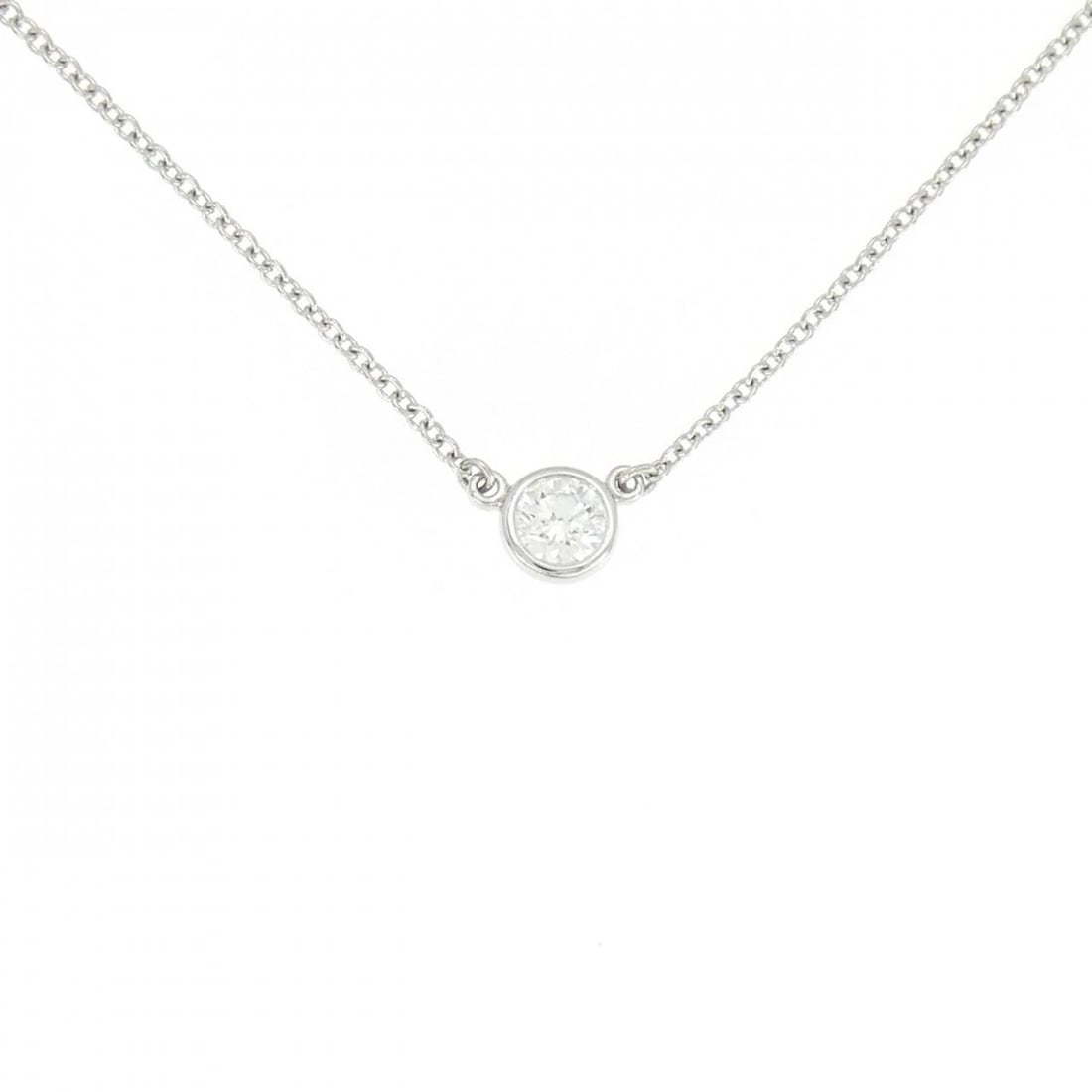 TIFFANY & CO. BY THE YARD NECKLACE: Tiffany & Co. By the Yard Necklace Brand: Tiffany Type: Necklace Material: Platinum 950, Main Stone/Creation Natural Color: Platinum Size: 41cm,ActualSize Diameter: 4.9mm Chain Max. W: 1.1mm 