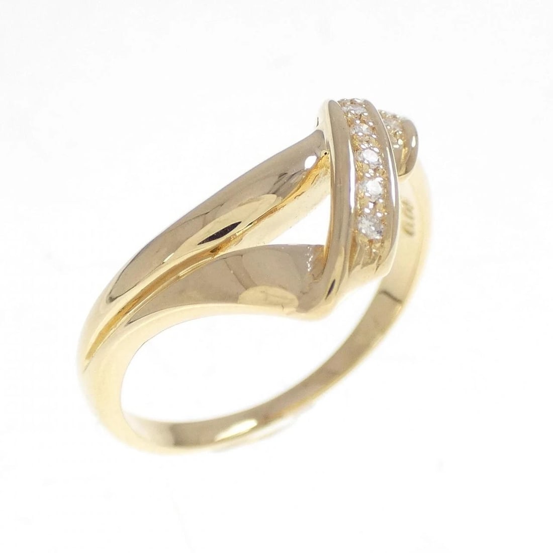 K18YG DIAMOND RING: K18YG Diamond Ring Brand: Unbranded Type: Diamond ring Material: 18K yellow gold, Main Stone/Creation Natural Color: yellow gold Size: 8US Accessories: None Accessories Notice: When purcha