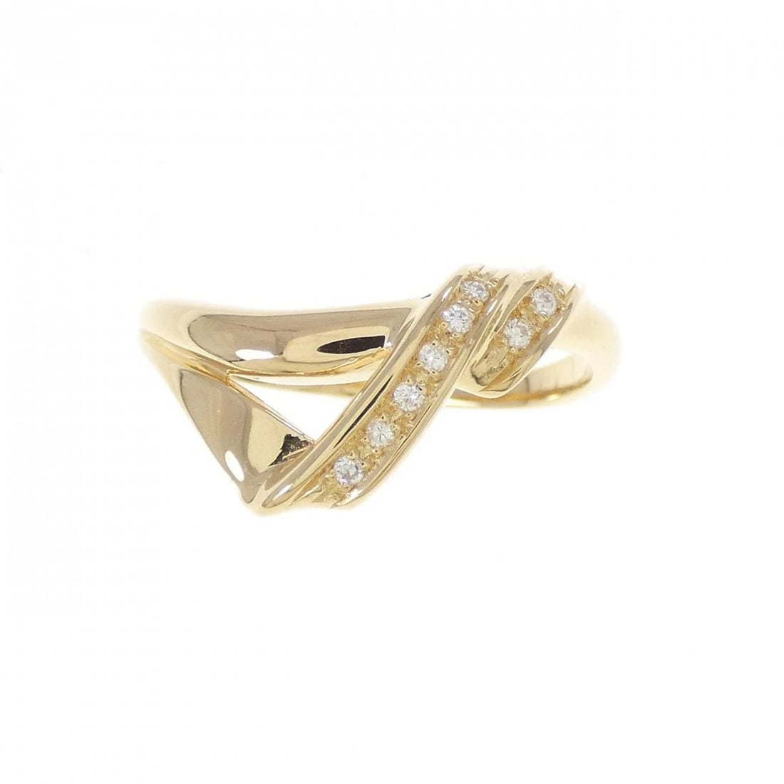 K18YG DIAMOND RING - 2