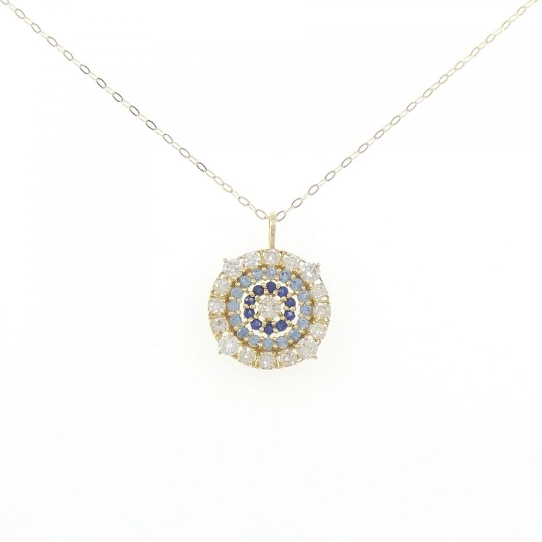 K18YG SAPPHIRE NECKLACE (1 of 4)